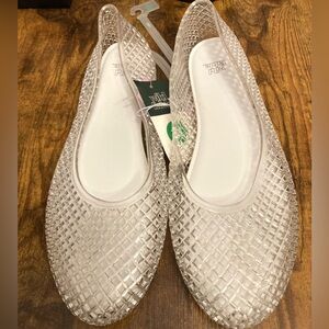 Women's Isabella Jelly Flats - Wild Fable™ Clear Size 10 new